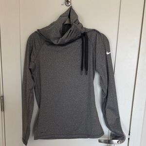 Nike Charcoal Hoodie with Black Accents
